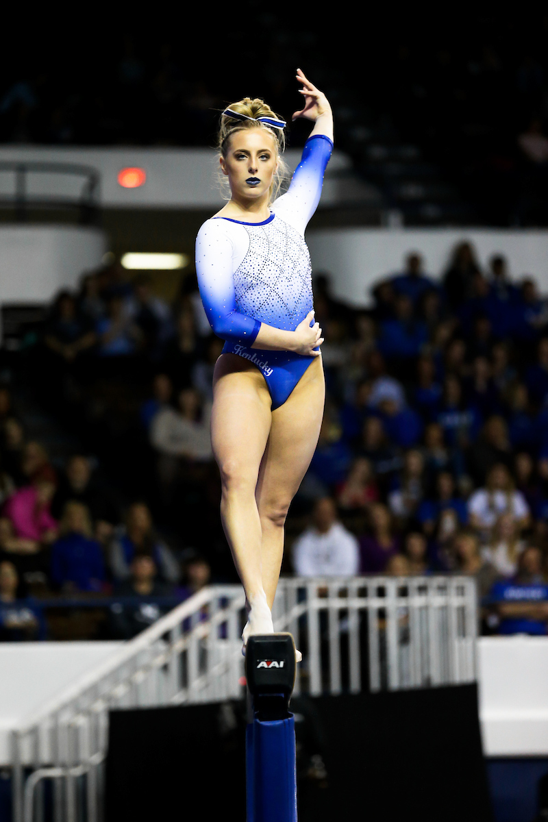 Hailey Poland.


The University of Kentucky gymnastics team beats LSU, 197.150 - 196.025.

Isaac Janssen | UK Athletics