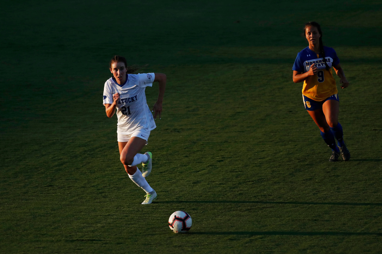 Eva Mitchell.

The Kentucky women's soccer team beat Morehead State 2-1.

Photo by Chet White | UK Athletics