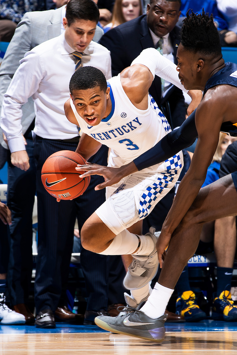 Keldon Johnson.

Kentucky men's basketball beat UNCG 78-61 on Saturday in Rupp Arena.

Photo by Chet White | UK Athletics