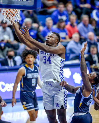 Oscar Tshiebwe.

Kentucky beat Southern 76-64.

Photo by Sarah Caputi | UK Athletics