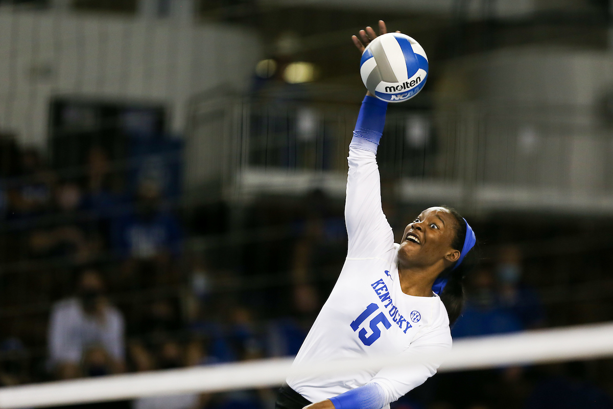 Azhani Tealer.

Kentucky sweeps Alabama 3-0 and wins SEC Championship.

Photo by Hannah Phillips | UK Athletics