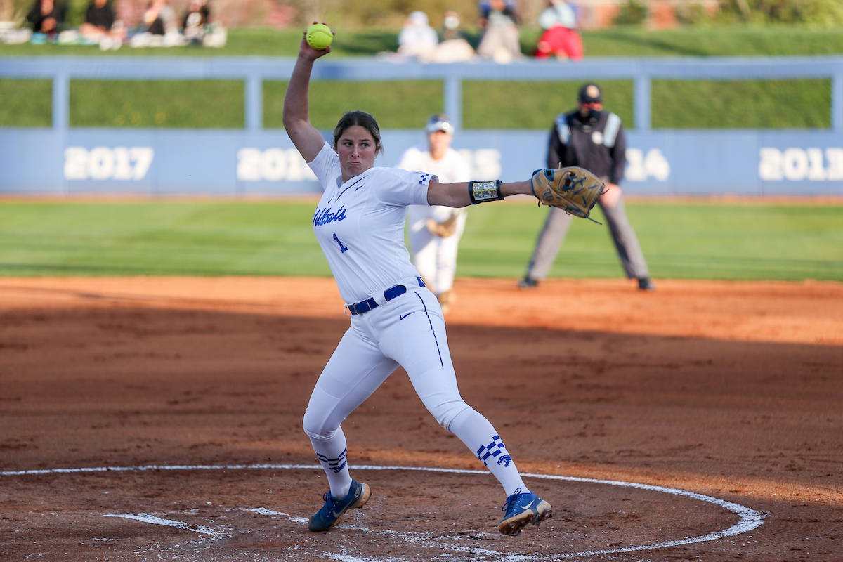Miranda Stoddard.

Kentucky loses to Georgia 5 - 2.

Photo by Sarah Caputi | UK Athletics