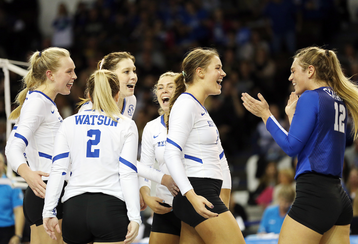 Madison Lilley

UK volleyball beats Purdue in the second round of the NCAA Tournament.  

Photo by Britney Howard  | UK Athletics
