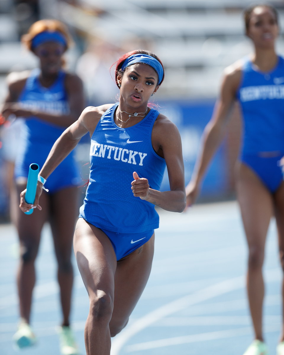 Masai Russell.

Day two of the Kentucky Invitational.

Elliott Hess | UK Athletics