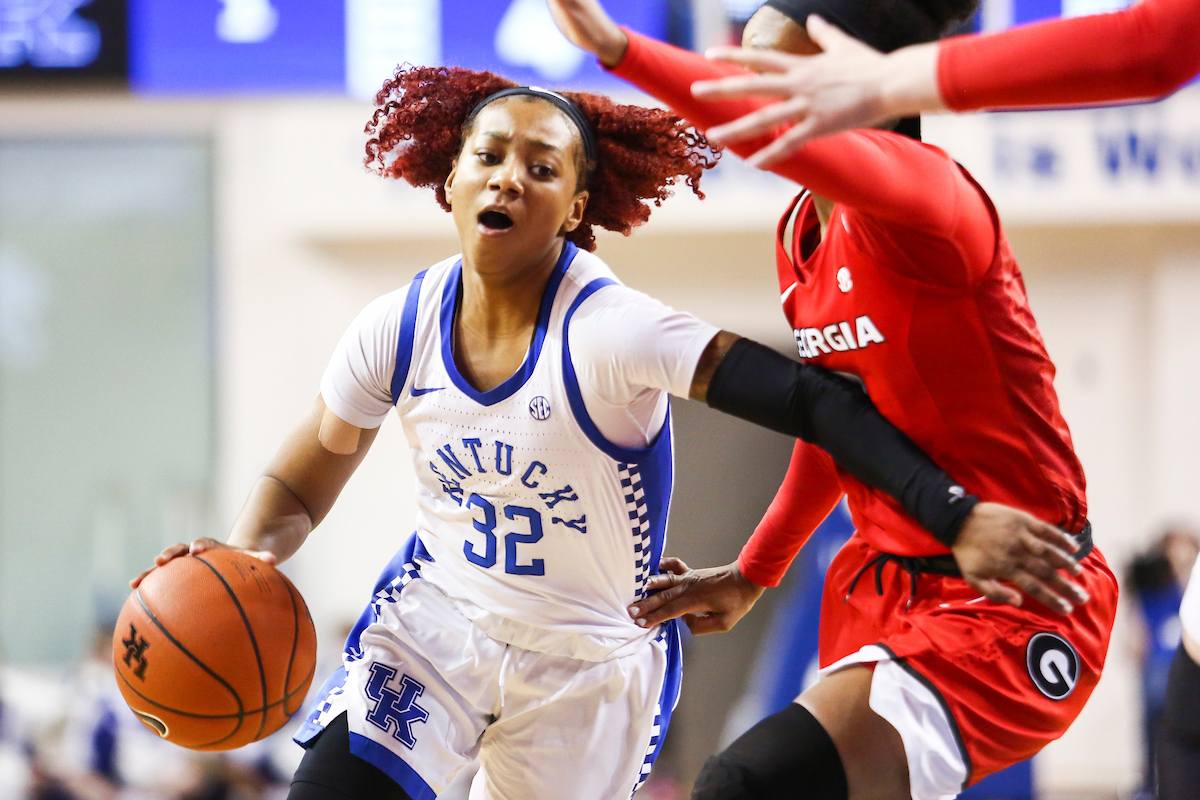 Jaida Roper.

Kentucky beat Georgia 88-77.

Photo by Hannah Phillips | UK Athletics