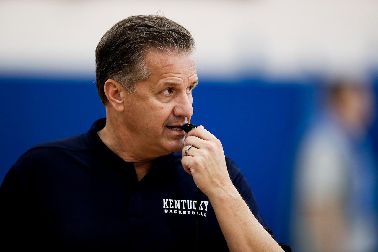 John Calipari.

First practice of the season.

Photos by Chet White | UK Athletics
