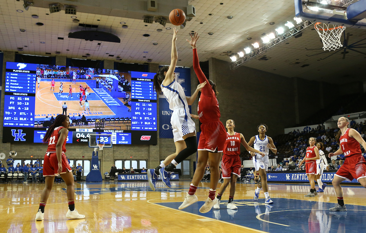 Maci Morris. 

UK beats to Sacred Heart University 71-43. 


Photo By Barry Westerman | UK Athletics