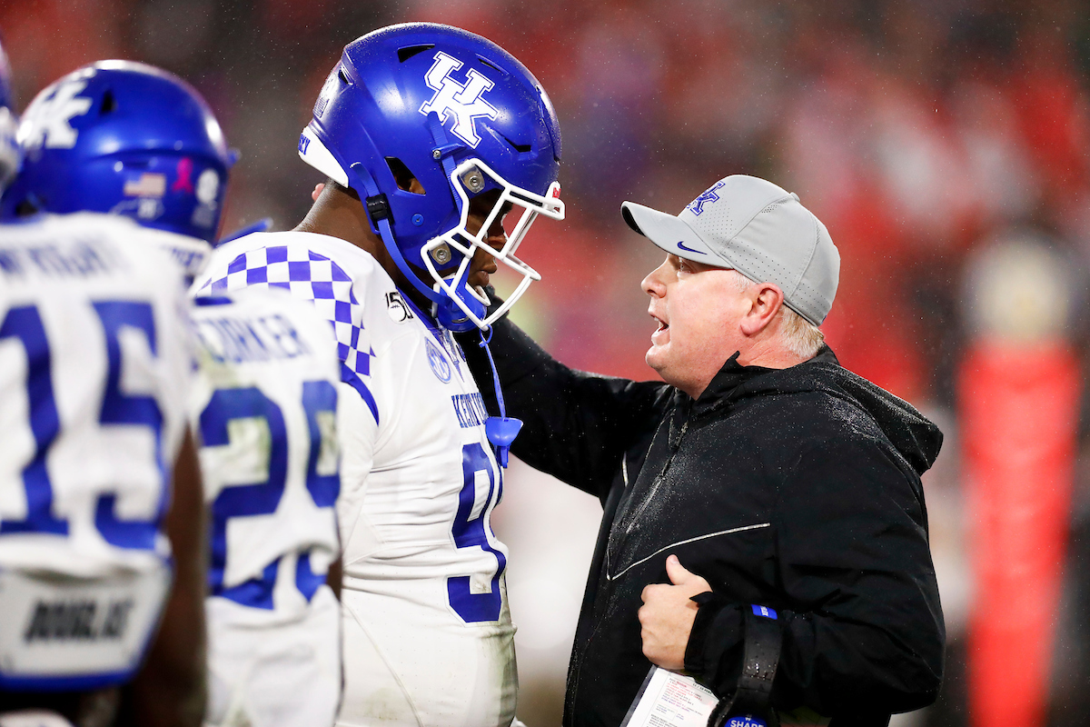 Mark Stoops.

Kentucky falls to Georgia 21-0.

Photo by Chet White | UK Athletics