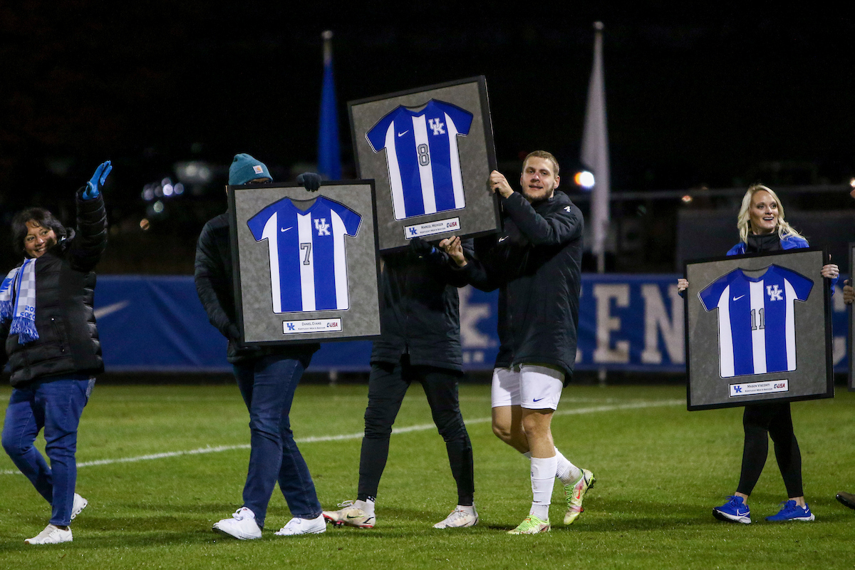 Luis Grassow. 

Kentucky Men's Soccer Senior Night.

Photo by Sarah Caputi | UK Athletics