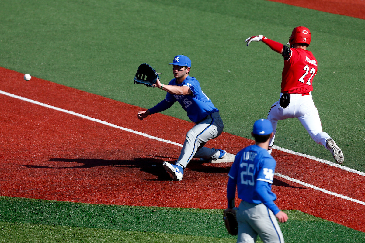 Jacob Plastiak. 

Kentucky falls to Louisville 4-2. 

Photo By Barry Westerman | UK Athletics