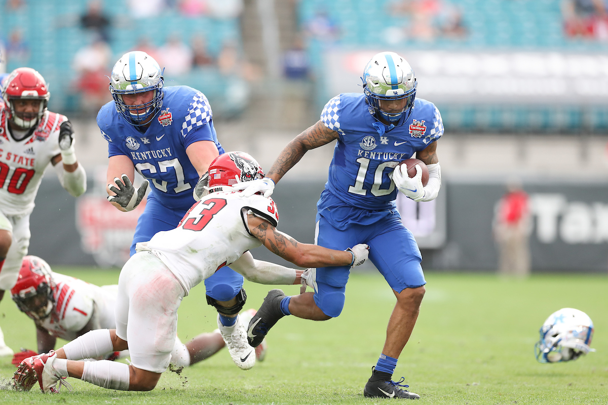 ASIM ROSE.

Kentucky beats NC State, 23-21, to win the TaxSlayer Gator Bowl.

Photo by Elliott Hess | UK Athletics