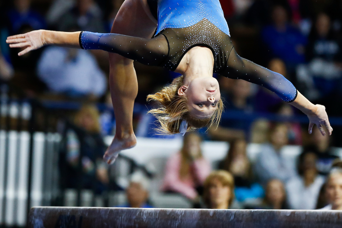 Sidney Dukes.

The UK gymnastics team hosted #11 Auburn at Memorial Coliseum.

Photo by Chet White| UK Athletics