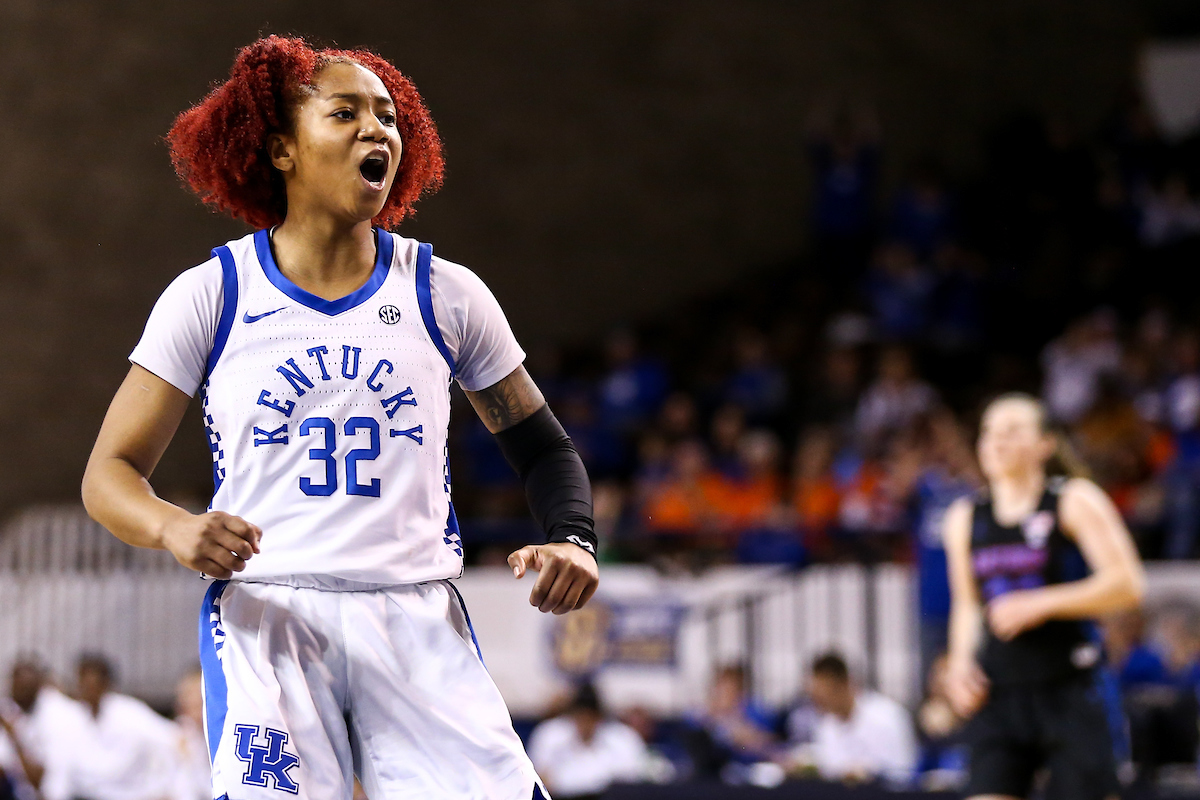 Jaida Roper. 

Kentucky fell to Florida 70 - 62. 

Photo by Eddie Justice | UK Athletics