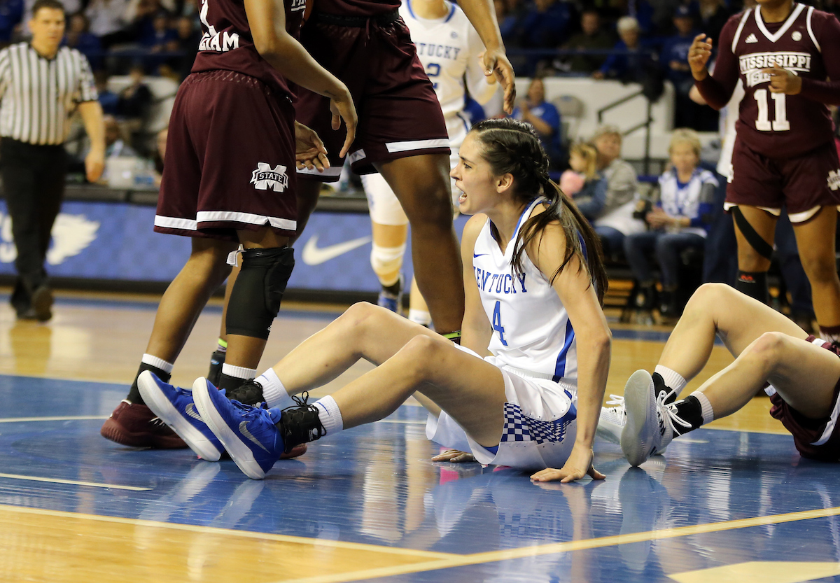 Maci Morris

The University of Kentucky women's basketball team falls to Mississippi State on Senior Day on Sunday, February 25, 2018 at the Memorial Coliseum.

Photo by Britney Howard | UK Athletics
