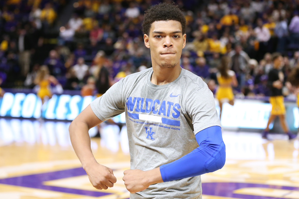 Quade Green.

The University of Kentucky men's basketball team beat LSU 74-71 at the Pete Maravich Assembly Center in Baton Rouge, La., on Wednesday, January 3, 2018.

Photo by Chet White | UK Athletics