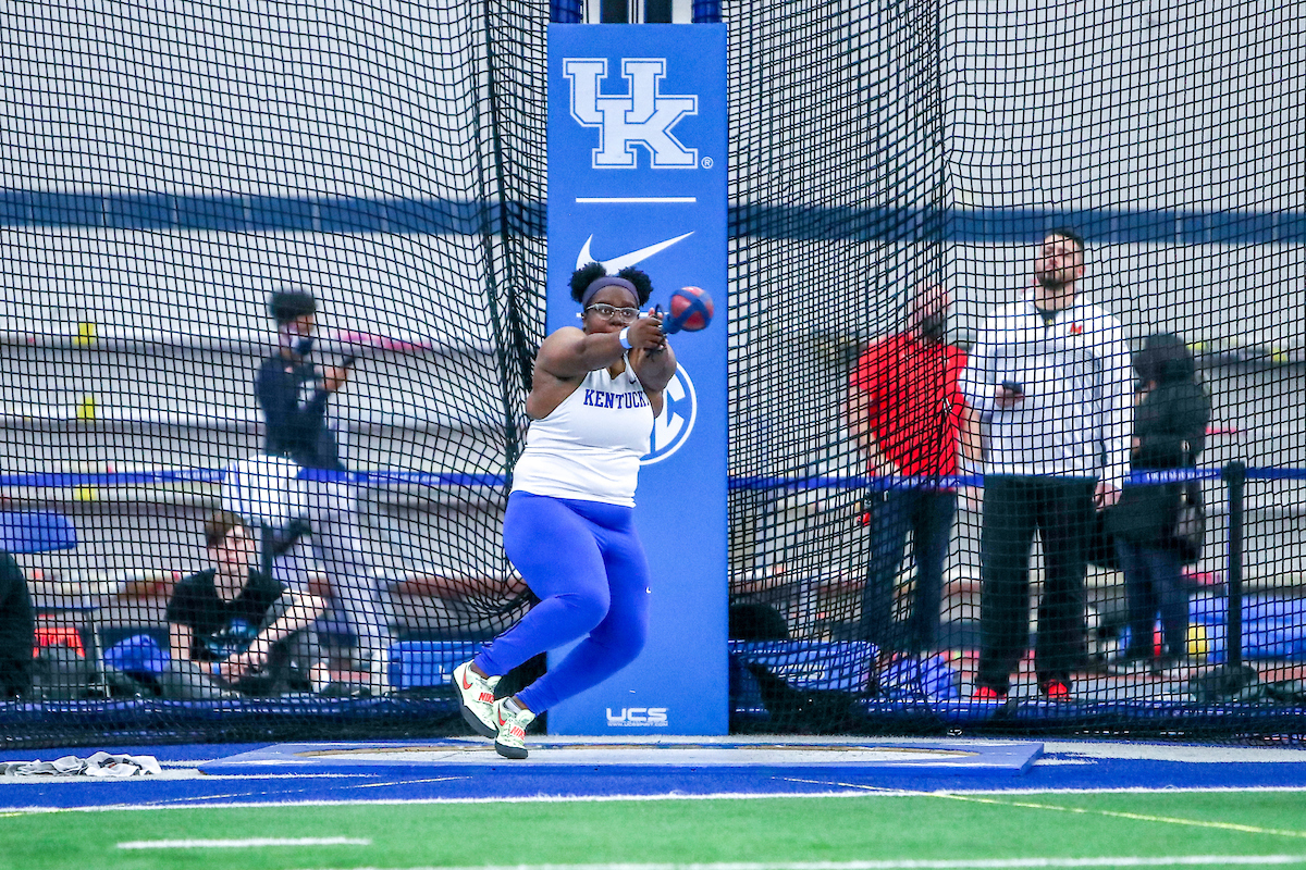 Leah Moore.

Kentucky Rod McCravy Track & Field Invitational.

Photo by Sarah Caputi | UK Athletics