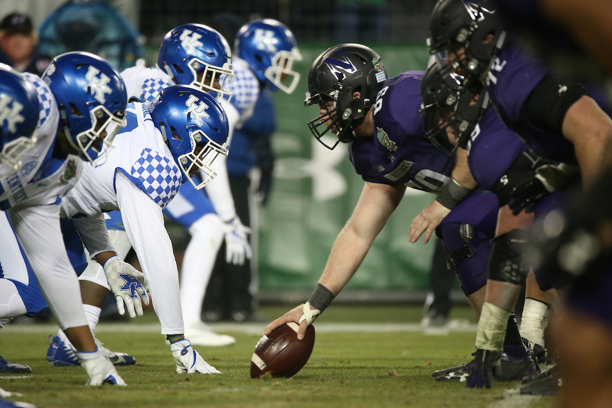 Defense. D Line.

The University of Kentucky football team falls to Northwestern 23-24 in the Music City Bowl on Friday, December 29, 2017, at Nissan Field in Nashville, Tn.

Photo by Chet White | UK Athletics