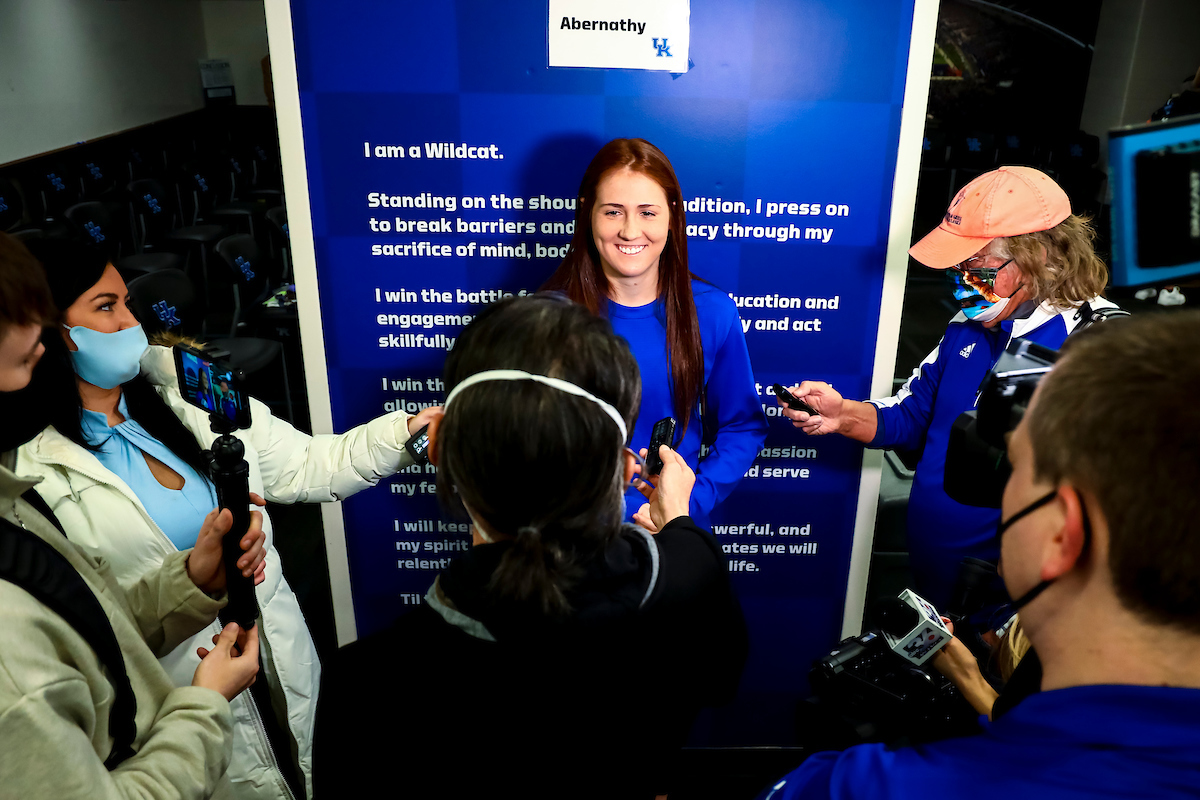 Renee Abernathy.

Kentucky Softball and Baseball media day

Photo by Eddie Justice | UK Athletics