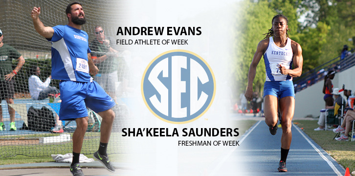 Evans & Saunders Receive SEC Weekly Honors