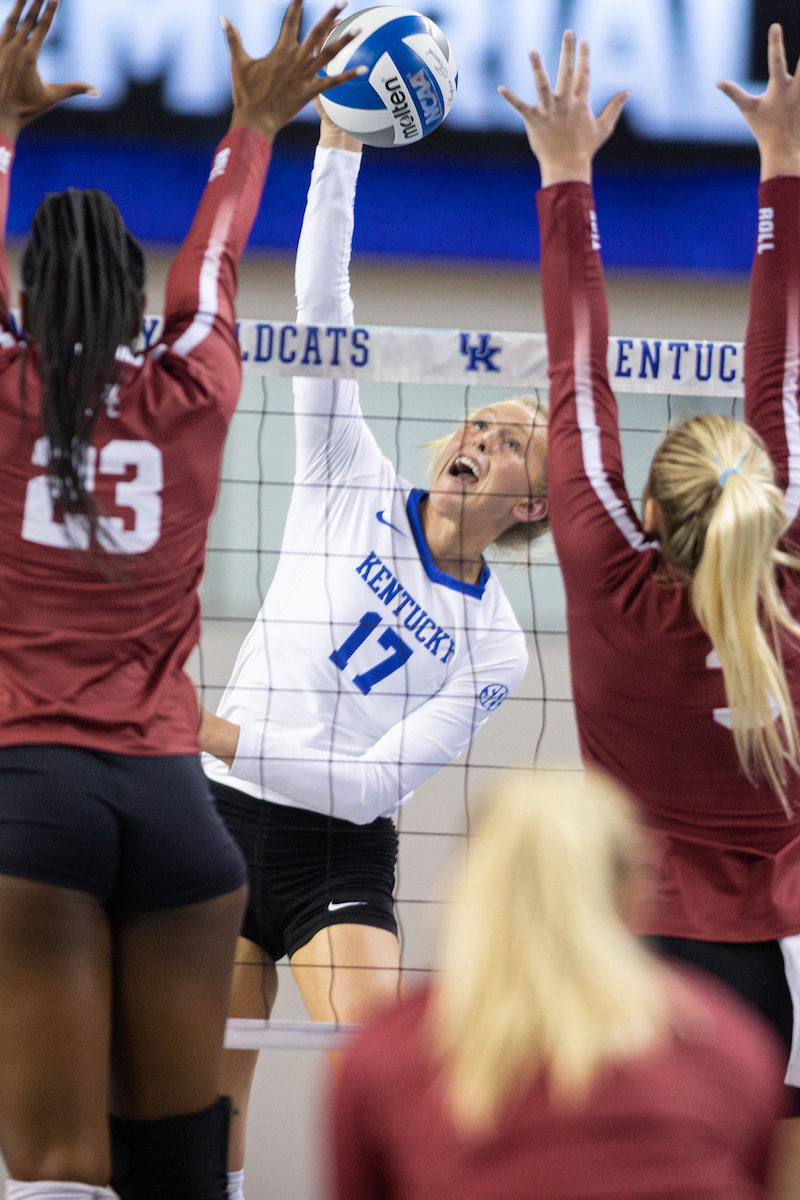 Alli Stumler.

Kentucky sweeps Alabama 3 - 0

Photo by Grant Lee | UK Athletics