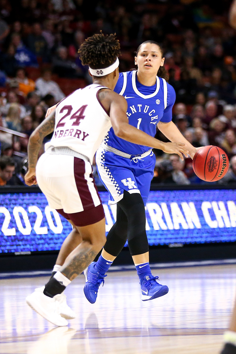 Sabrina Haines. 

Kentucky falls to Mississippi State 77-59.

Photo by Eddie Justice | UK Athletics