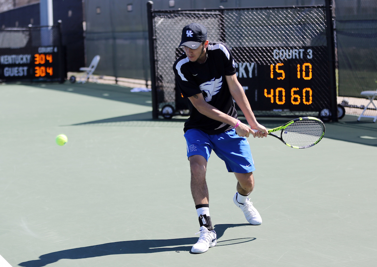 ENZO WALLART
The University of Kentucky men's tennis team faces South Carolina on Sunday, March 18, 2018 at The Boone Tennis Center. 

Photo by Britney Howard | UK Athletics