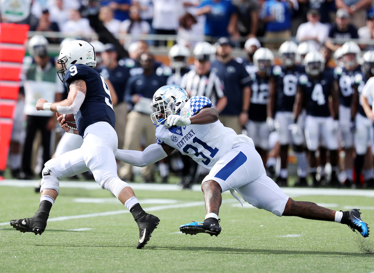 Jamar Boogie Watson
The UK Football team beat Penn State 27-24 in the Citrus Bowl. 

Photo by Britney Howard  | UK Athletics