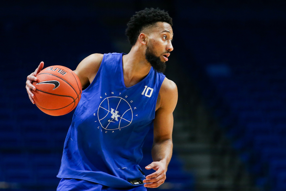 Davion Mintz.

Men’s basketball scrimmage at Rupp Arena.

Photo by Hannah Phillips | UK Athletics