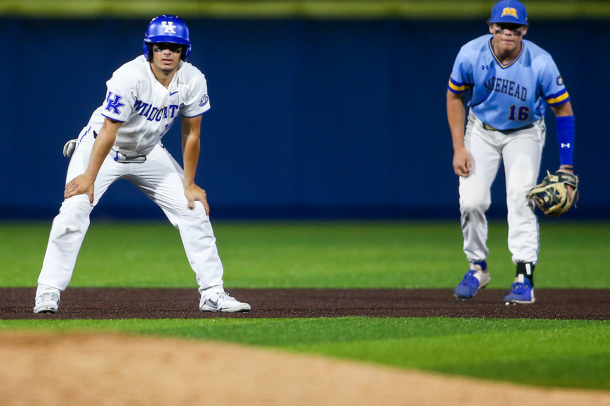 Hunter Jump.

Kentucky beats Morehead 7-5.

Photo by Grace Bradley | UK Athletics