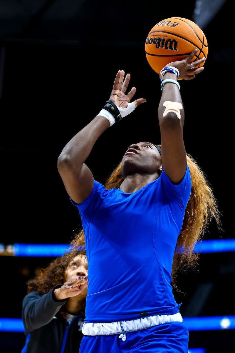 Rhyne Howard.

Kentucky shootaround day one for the SEC Tournament.

Photo by Eddie Justice | UK Athletics