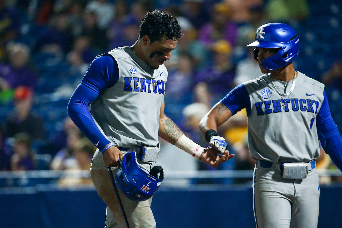 Devin Burkes.

Kentucky loses to LSU 6-11.

Photo by Sarah Caputi | UK Athletics