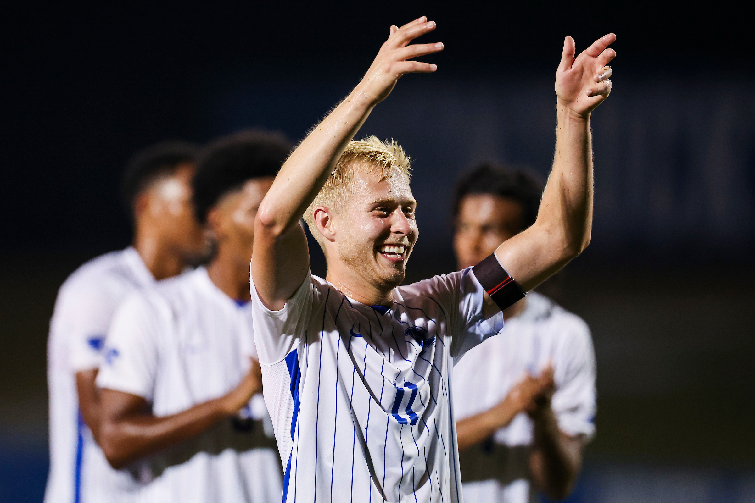 Men’s Soccer Leaves No. 1 Herd Thunderstruck with Upset