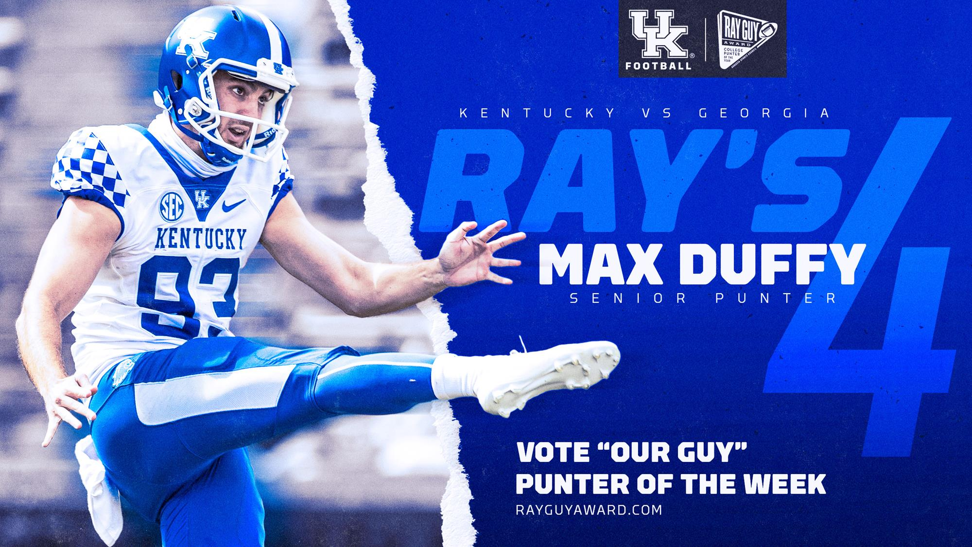 Max Duffy Earns Ray Guy Award Weekly Honors