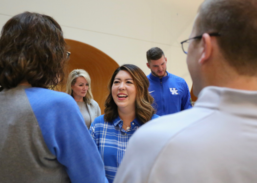 Liz Shemwell.

Sarah Howard and her family are presented with a vacation trip to the 2019 VRBO Citrus Bowl to cheer on the Kentucky Wildcats.

Photo by Noah J. Richter | UK Athletics