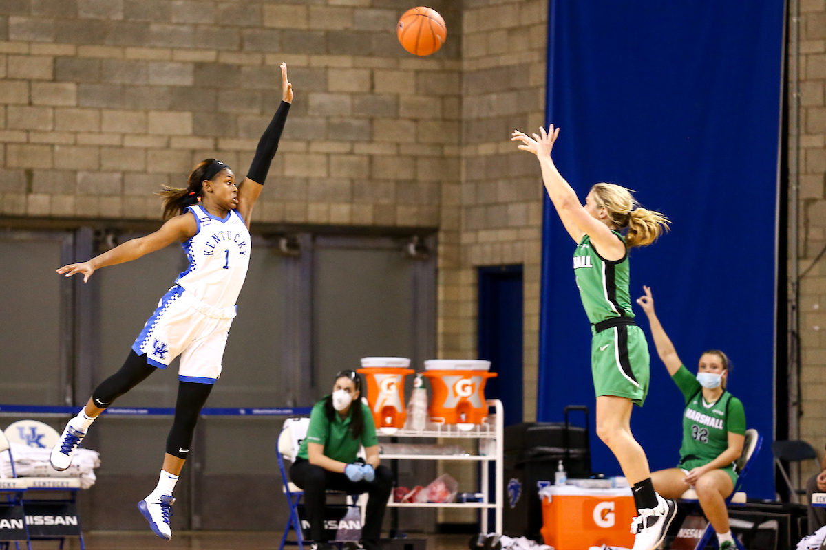 Robyn Benton.  

Kentucky beats Marshall 79-45.

Photo by Eddie Justice | UK Athletics