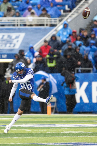 Grant McKinniss. 

UK beat UofL 45-13. 

Photo by Eddie Justice | UK Athletics