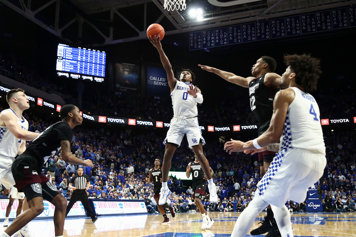 Ashton Hagans.

Kentucky beat Miss St. 80-72.

Photo by Chet White | UK Athletics