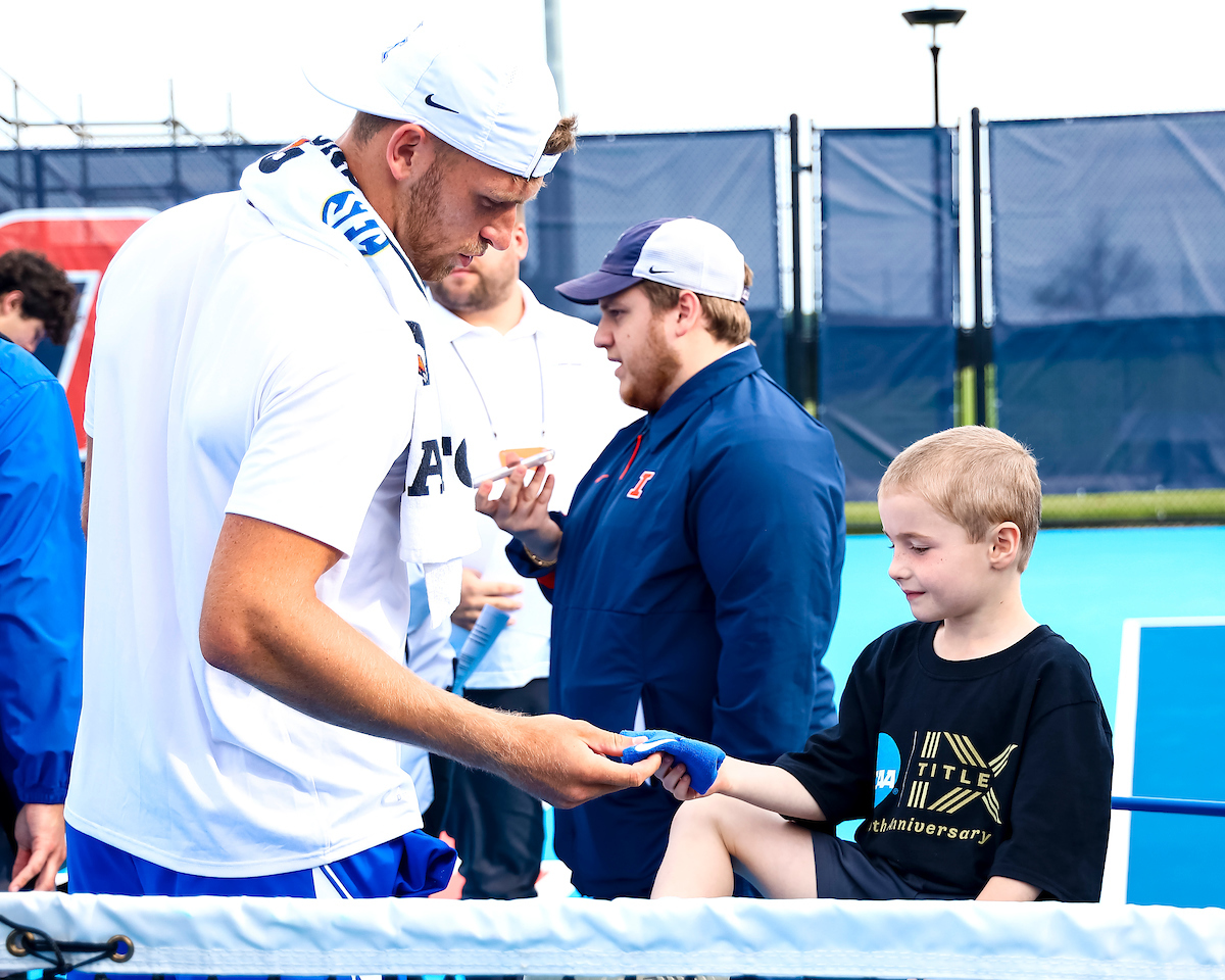 Millen Hurrion. Fan.

Kentucky falls to Virginia 4-0 at the National Championship.

Photo by Eddie Justice | UK Athletics
