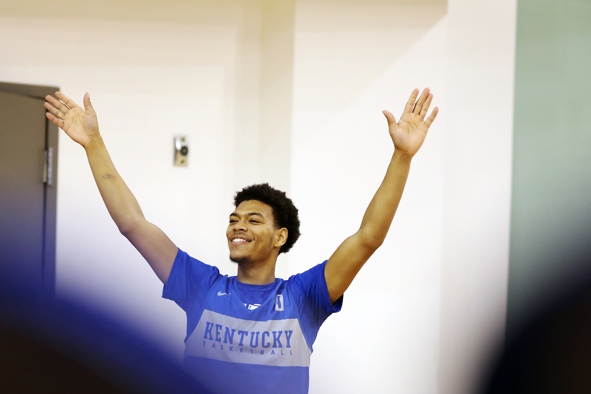 Quade Green.

UK MBB hosts 2018 women's clinic at the Joe Craft Center in Lexington, KY,

Photo by Quinn Foster