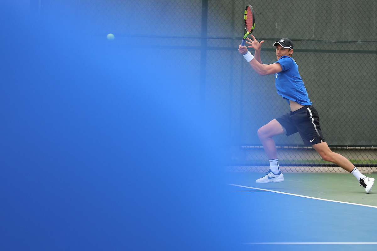 Cesar Bourgois.

University of Kentucky men's tennis vs. Georgia.

Photo by Quinn Foster | UK Athletics