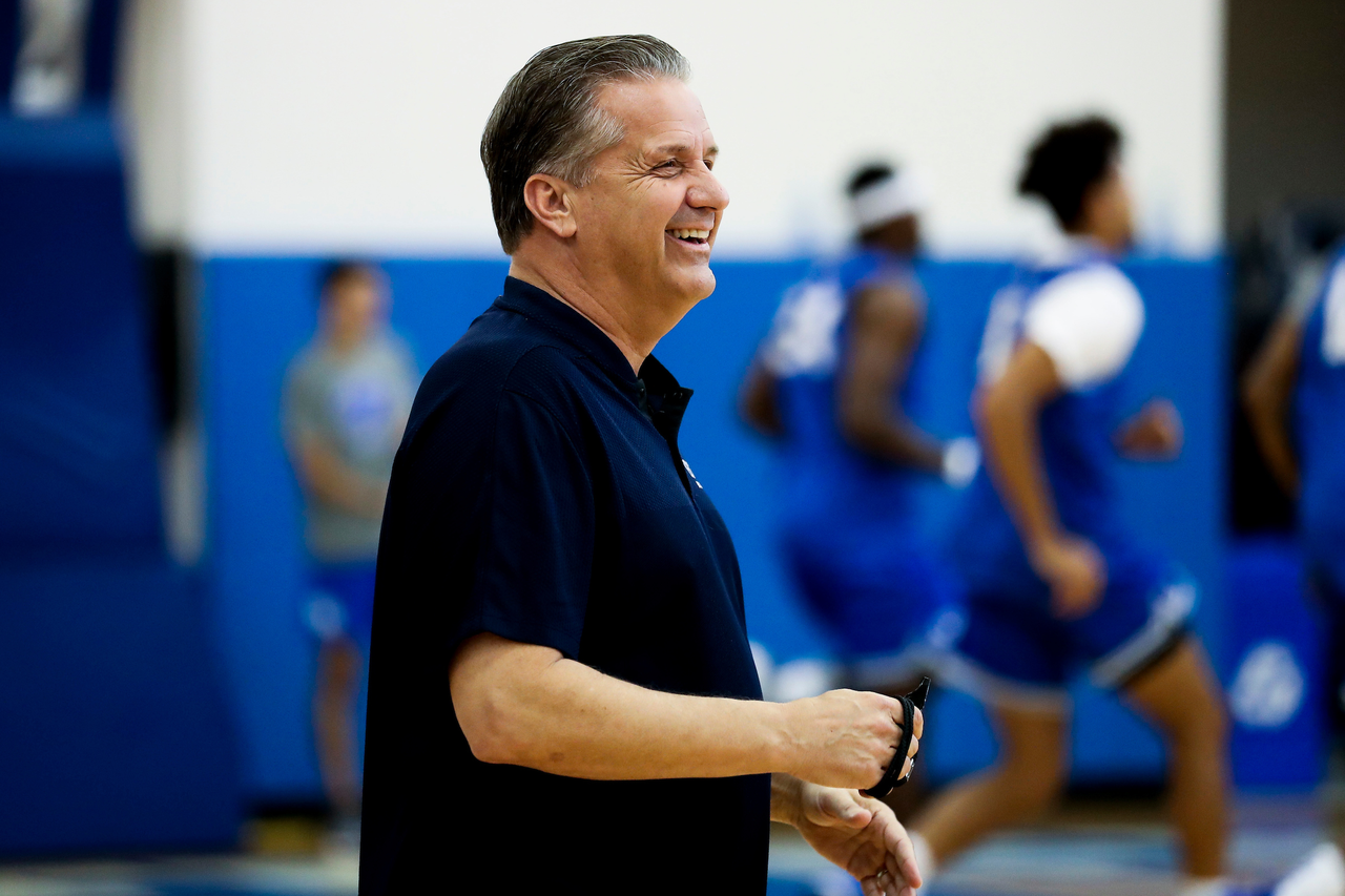 John Calipari.

First practice of the season.

Photos by Chet White | UK Athletics