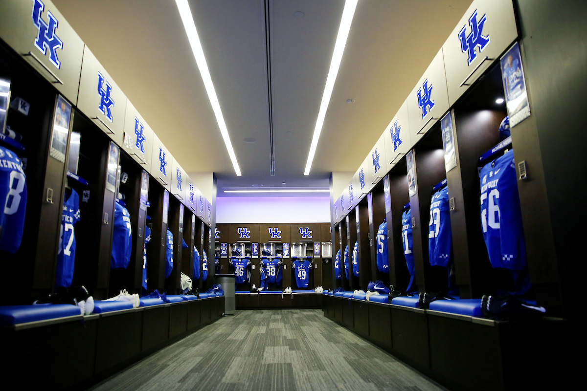 Locker RoomUK Football beats MTSU 34-23 on Senior Day at Kroger Field. Photo by Britney Howard | UK Athletics