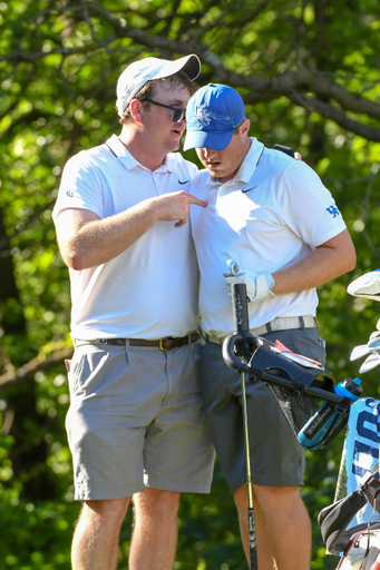 Fred Allen Meyer and Ben Fuqua at the 2018 NCAA Men's Golf National Championship.