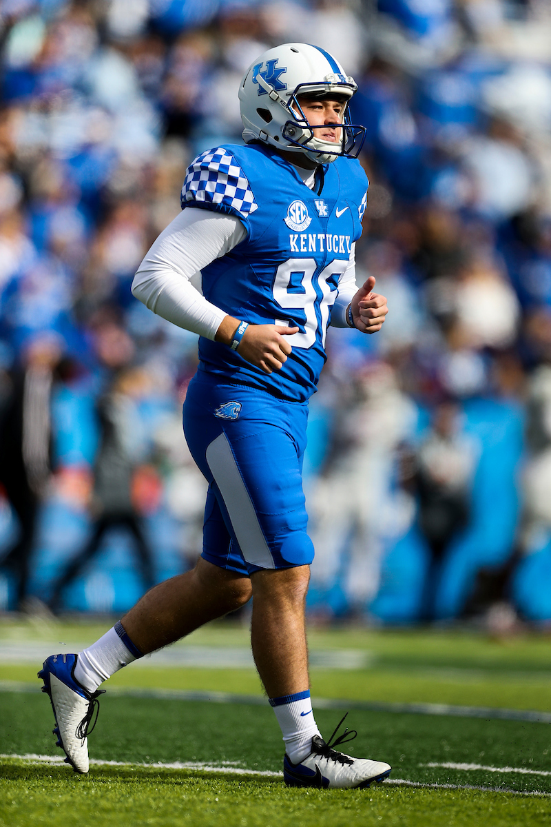 Matt Ruffolo.

Kentucky beat New Mexico State 56-16.

Photos by Chet White | UK Athletics