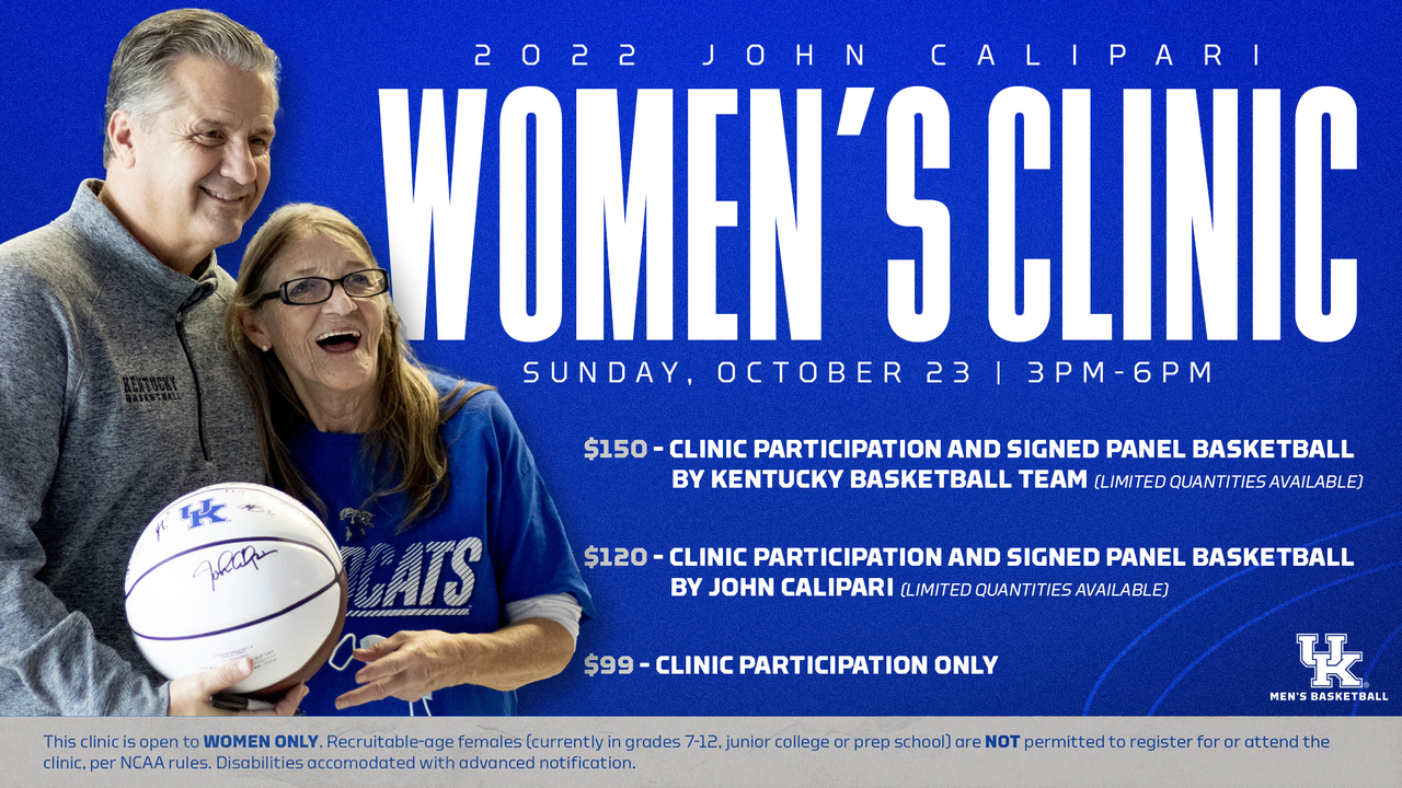 John Calipari Women’s Clinic Returns on Oct. 23