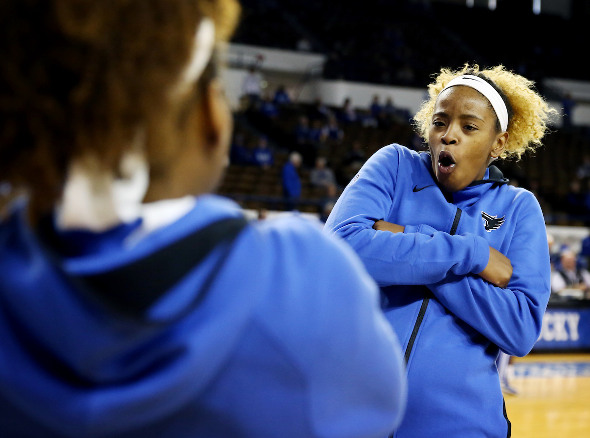 Keke McKinney

UK women's basketball beats Morehead State. 

Photo by Britney Howard  | UK Athletics