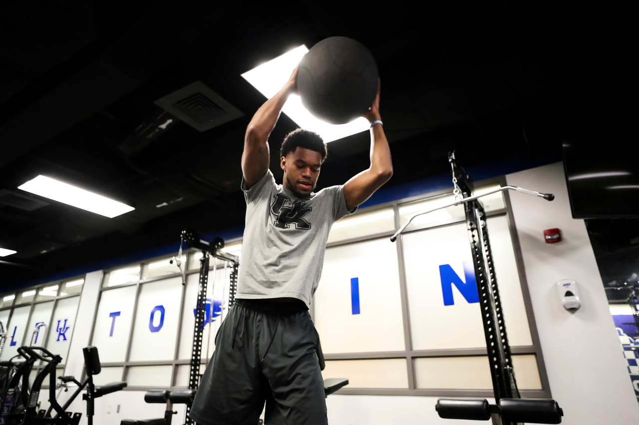 Keion Brooks Jr.

The Kentucky men's basketball team participating in its summer strength and conditioning program.

Photo by Chet White | UK Athletics