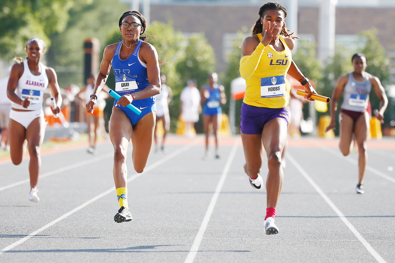 Kianna  Gray.

Day three of the 2018 SEC Outdoor Track and Field Championships on Sunday, May 13, 2018, at Tom Black Track in Knoxville, TN.

Photo by Chet White | UK Athletics