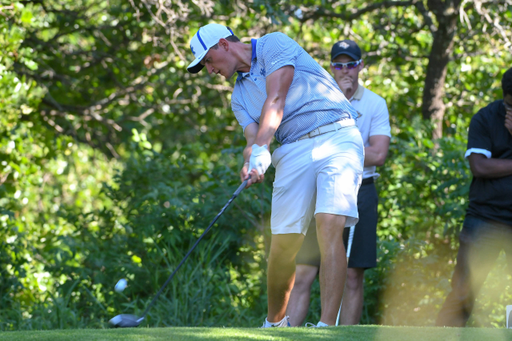 Lukas Euler at the 2018 NCAA Men's Golf National Championship.