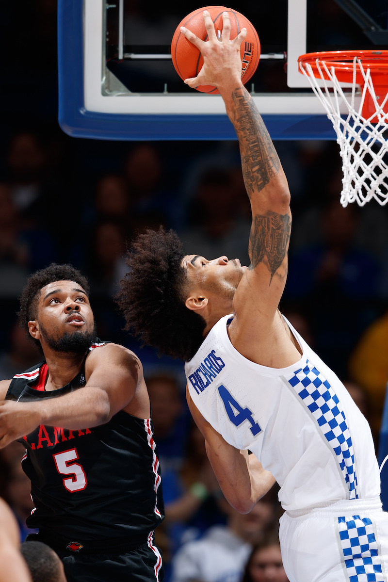 Nick Richards.

Kentucky beat Lamar 81-56.


Photo by Elliott Hess | UK Athletics